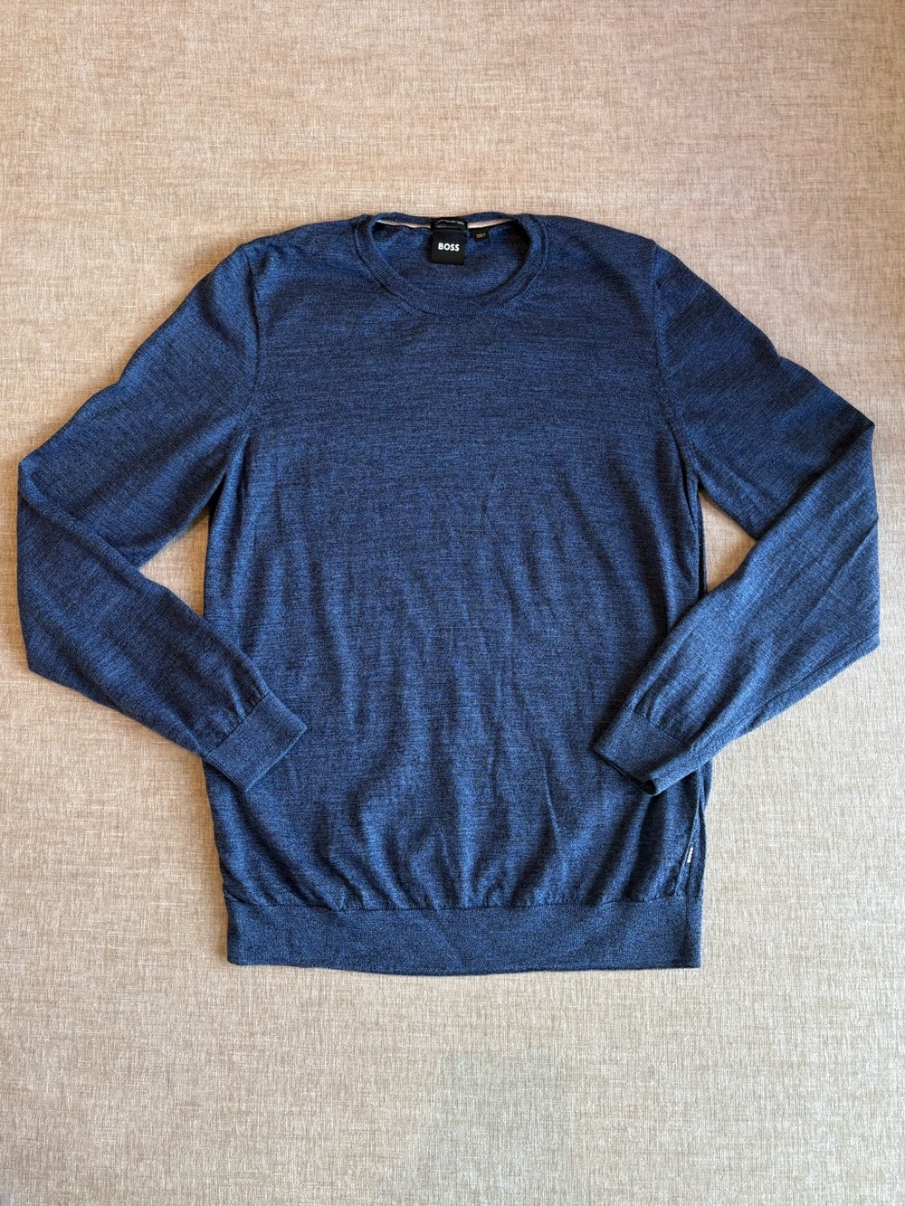 Hugo BOSS Men’s Dark Blue Crewneck Sweater